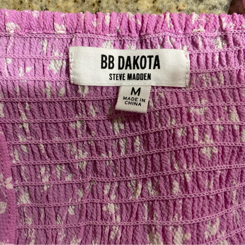 BB DAKOTA by Steve Madden Dress Pink Petal Heart Dress Size‎ Medium - Picture 9 of 9